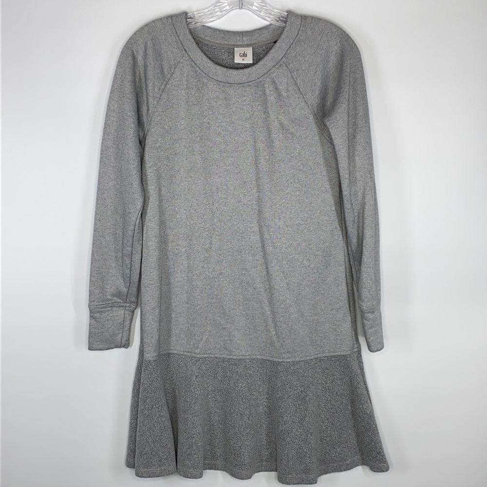 Cabi Flashdance Gray Sweatshirt Long Sleeve Dress XS